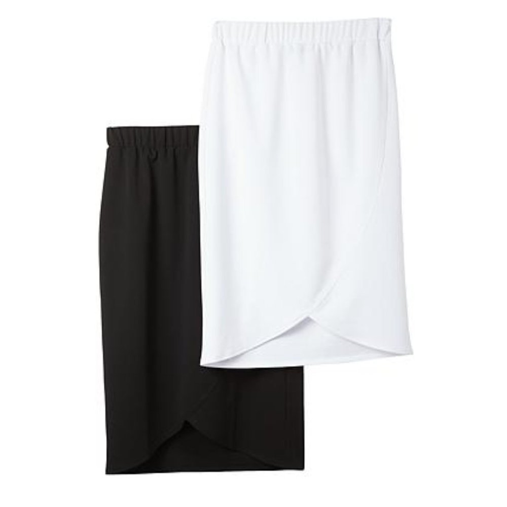 Slinky 2pk Luxe Crepe Tulip Pencil Skirts 667-393
